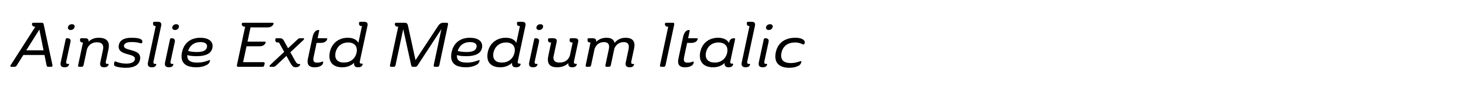 Ainslie Extd Medium Italic